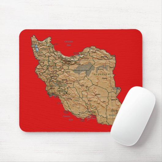 Der Iran-Karte Mousepad (Mit Mouse)