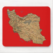 Der Iran-Karte Mousepad (Vorne)