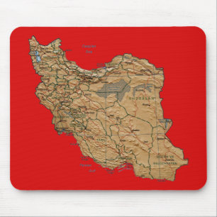 Der Iran-Karte Mousepad