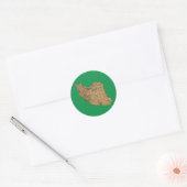 Der Iran-Karten-Aufkleber Runder Aufkleber (Umschlag)