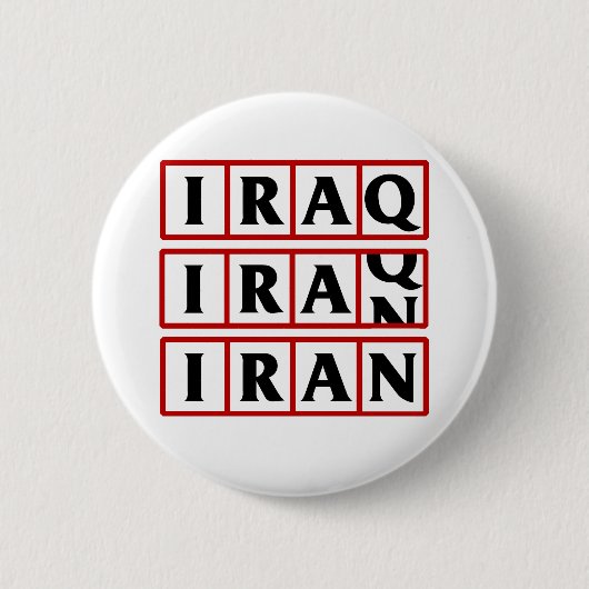 Der Iran nach den Irak Button (Vorderseite)