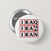 Der Iran nach den Irak Button (Vorne & Hinten)