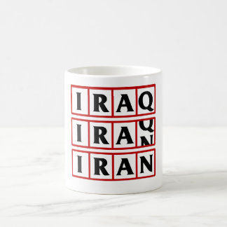Der Iran nach den Irak Kaffeetasse