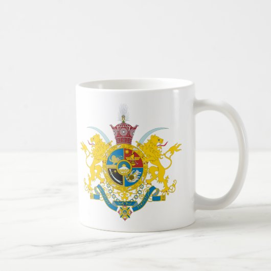 Der Iran-Wappen (Pahlavi-Dynastie 1925-1979) Kaffeetasse (Rechts)