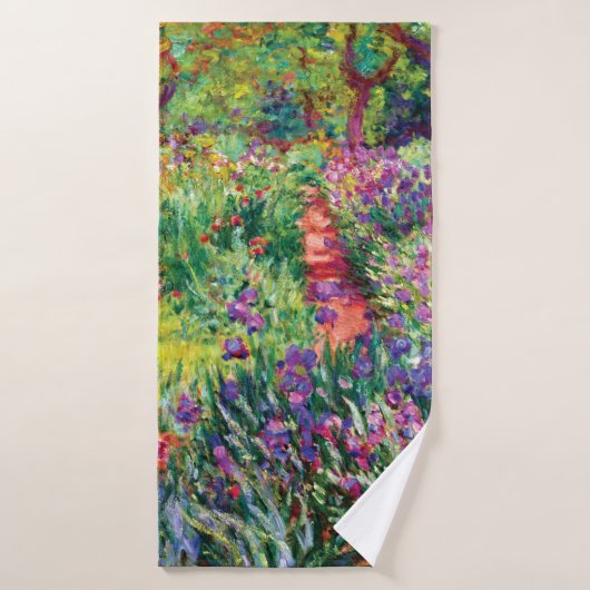Der Iris-Garten durch Claude Monet Badhandtuch Set (Badehandtuch)