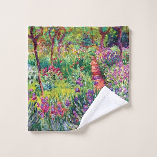 Der Iris-Garten durch Claude Monet Waschlappen (Waschlappen)