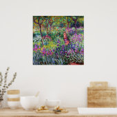 Der Iris-Garten in Giverny, Claude Monet Poster (Küche)