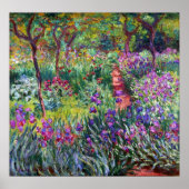 Der Iris-Garten in Giverny, Claude Monet Poster (Vorne)