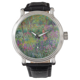 Der Iris-Garten in Giverny von Claude Monet Armbanduhr