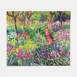 Der Iris-Garten in Giverny von Claude Monet Fleecedecke