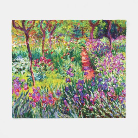 Der Iris-Garten in Giverny von Claude Monet Fleecedecke (Vorderseite (Horizontal))