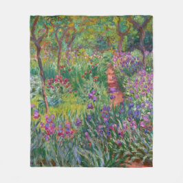Der Iris-Garten in Giverny von Claude Monet Fleecedecke