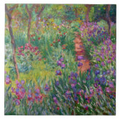 Der Iris-Garten in Giverny von Claude Monet Fliese (Vorderseite)