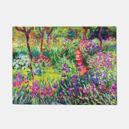 Der Iris-Garten in Giverny von Claude Monet Fußmatte (Vorderseite)