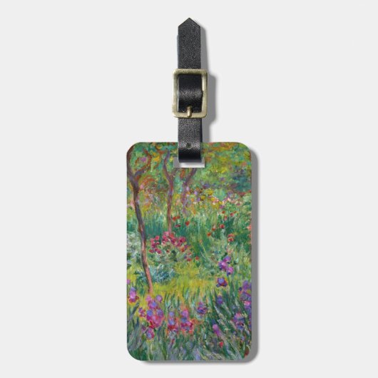 Der Iris-Garten in Giverny von Claude Monet Gepäckanhänger (Vorderseite vertikal)