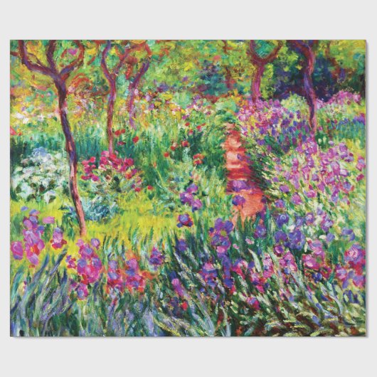 Der Iris-Garten in Giverny von Claude Monet Geschenkpapier (Flach)