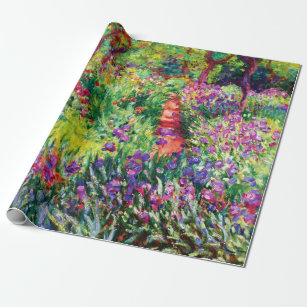 Der Iris-Garten in Giverny von Claude Monet   Geschenkpapier
