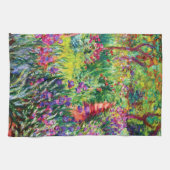 Der Iris-Garten in Giverny von Claude Monet Geschirrtuch (Horizontal)