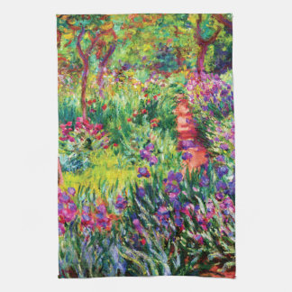 Der Iris-Garten in Giverny von Claude Monet Geschirrtuch