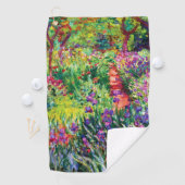 Der Iris-Garten in Giverny von Claude Monet Golfhandtuch (Insitu)