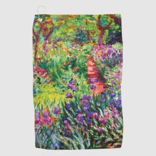Der Iris-Garten in Giverny von Claude Monet Golfhandtuch
