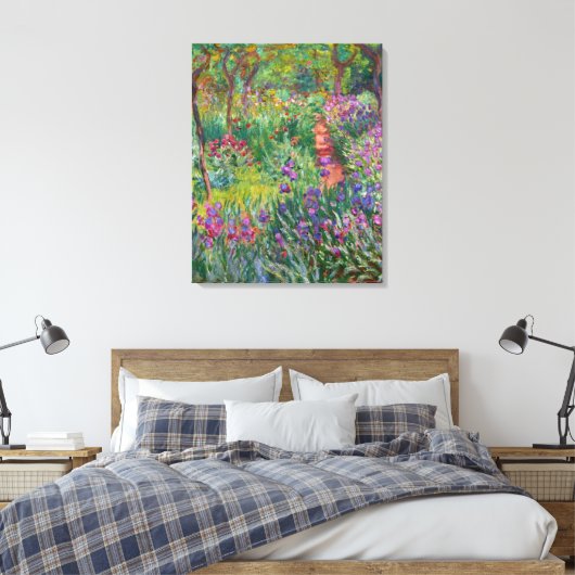 Der Iris-Garten in Giverny von Claude Monet Leinwanddruck (Insitu (Schlafzimmer))