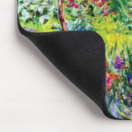 Der Iris-Garten in Giverny von Claude Monet Mousepad (Ecke)
