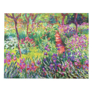 Der Iris-Garten in Giverny von Claude Monet Notizblock