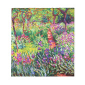 Der Iris-Garten in Giverny von Claude Monet Notizblock (Vorderseite)