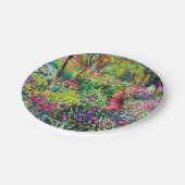 Der Iris-Garten in Giverny von Claude Monet Pappteller (Schrägansicht)