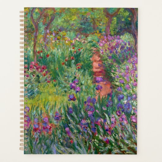 Der Iris-Garten in Giverny von Claude Monet Planer (Vorderseite)