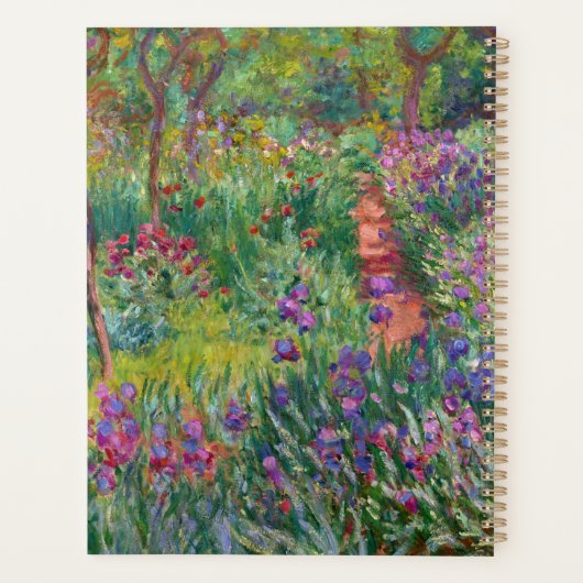 Der Iris-Garten in Giverny von Claude Monet Planer (Rückseite)