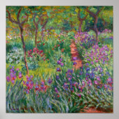 Der Iris-Garten in Giverny von Claude Monet Poster (Vorne)