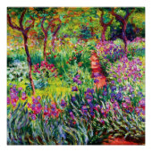 Der Iris-Garten in Giverny von Claude Monet Poster (Vorderseite)