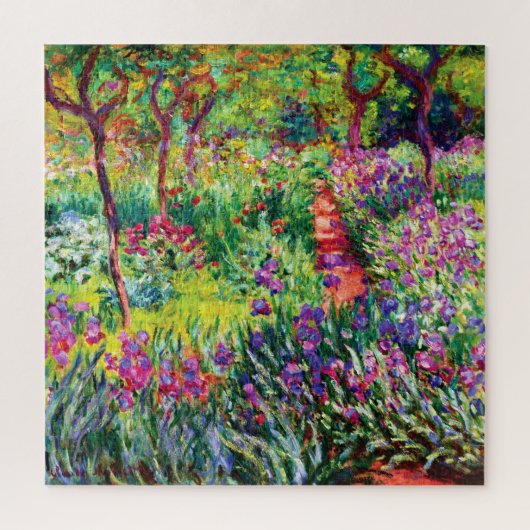 Der Iris-Garten in Giverny von Claude Monet Puzzle (Vertikal)