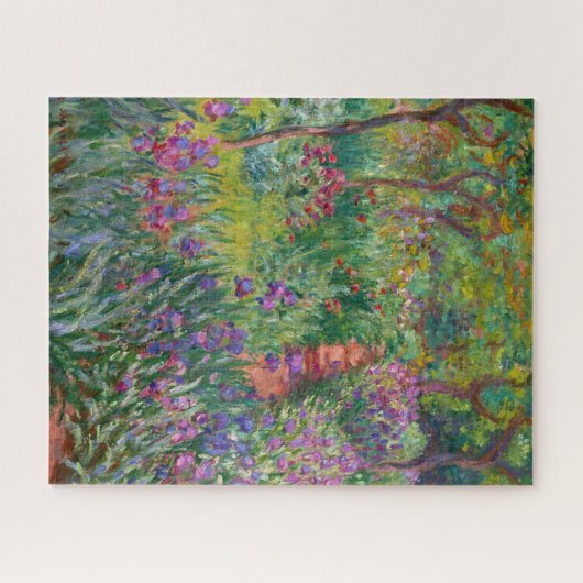 Der Iris-Garten in Giverny von Claude Monet Puzzle (Horizontal)
