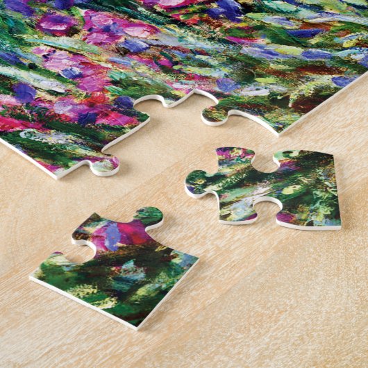 Der Iris-Garten in Giverny von Claude Monet Puzzle (Seite)