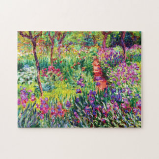 Der Iris-Garten in Giverny von Claude Monet Puzzle