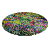 Der Iris-Garten in Giverny von Claude Monet Schneidebrett (Ecke)