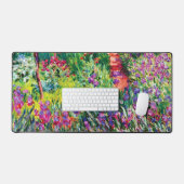 Der Iris-Garten in Giverny von Claude Monet Schreibtischunterlage (Tastatur & Maus)