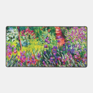 Der Iris-Garten in Giverny von Claude Monet Schreibtischunterlage