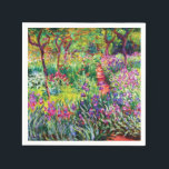 Der Iris-Garten in Giverny von Claude Monet Serviette<br><div class="desc">Bitte besuchen Sie mein Geschäft für mehr interessantes Design und mehr Farbwahl. => zazzle.com/iwheels*</div>
