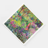 Der Iris-Garten in Giverny von Claude Monet Serviette (Ecke)