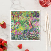 Der Iris-Garten in Giverny von Claude Monet Serviette (Beispiel)