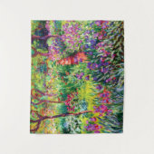 Der Iris-Garten in Giverny von Claude Monet Wandteppich (Vorderseite)