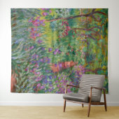Der Iris-Garten in Giverny von Claude Monet Wandteppich (Beispiel (Horizontal))