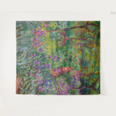 Der Iris-Garten in Giverny von Claude Monet Wandteppich (Vorderseite (Horizontal))