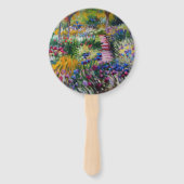 Der Iris-Garten von Claude Monet Fächer (Rückseite)