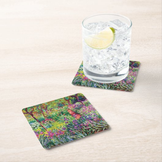 Der Iris-Garten von Claude Monet Rechteckiger Pappuntersetzer (Vor Ort)