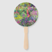 Der Iris-Garten von Claude Monet Schlüsselanhänger Fächer (Rückseite)
